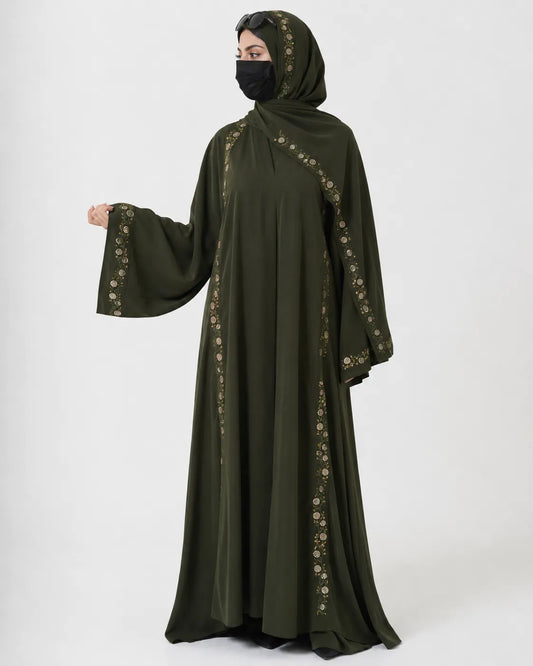 Olive Meadow Abaya