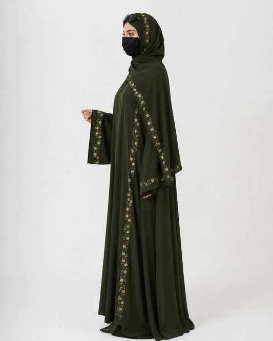 Olive Meadow Abaya