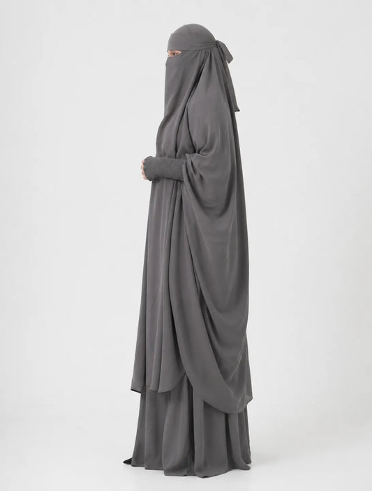 3-Piece Jilbab Set (Skirt, Nose Piece & Jilbab)